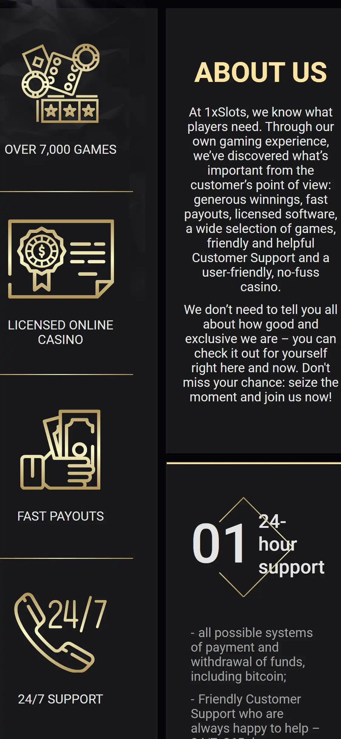 1xSlots Casino Mobile Support Review