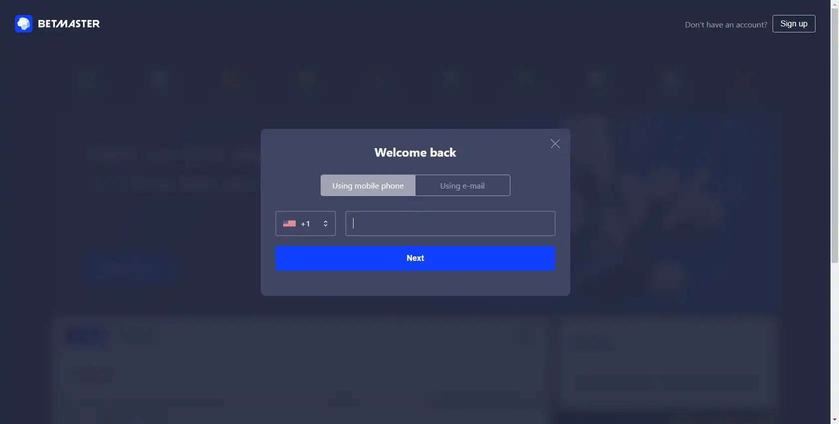 Betmaster Login
