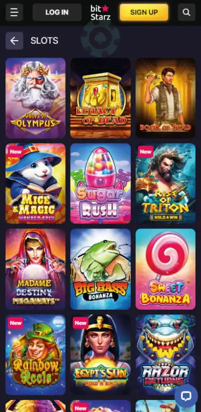 Bitstarz Casino Mobile Games Review