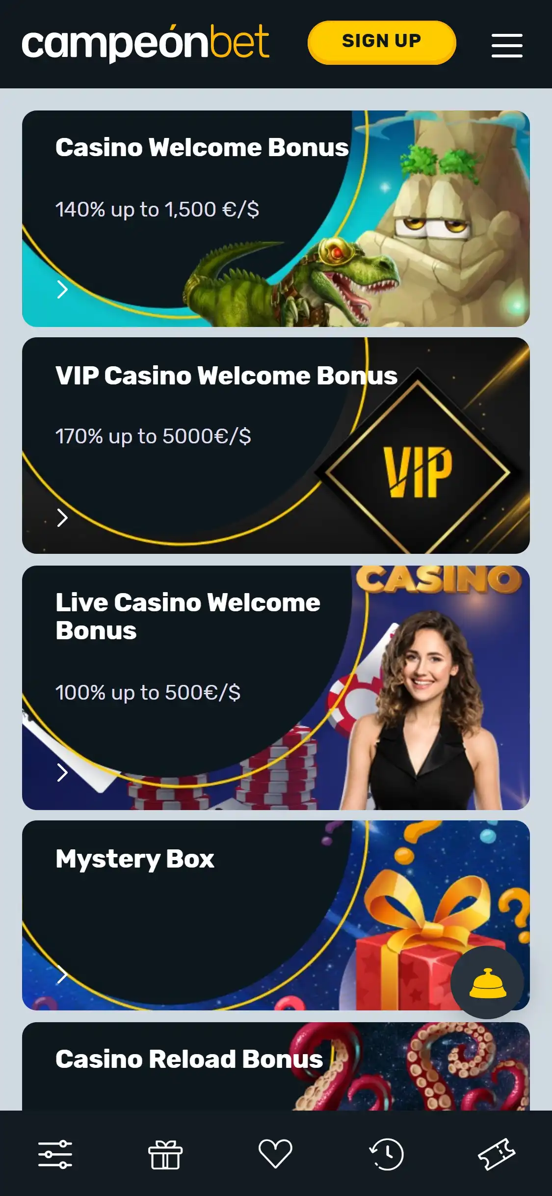 Campeon Bet Mobile No Deposit Bonus Review