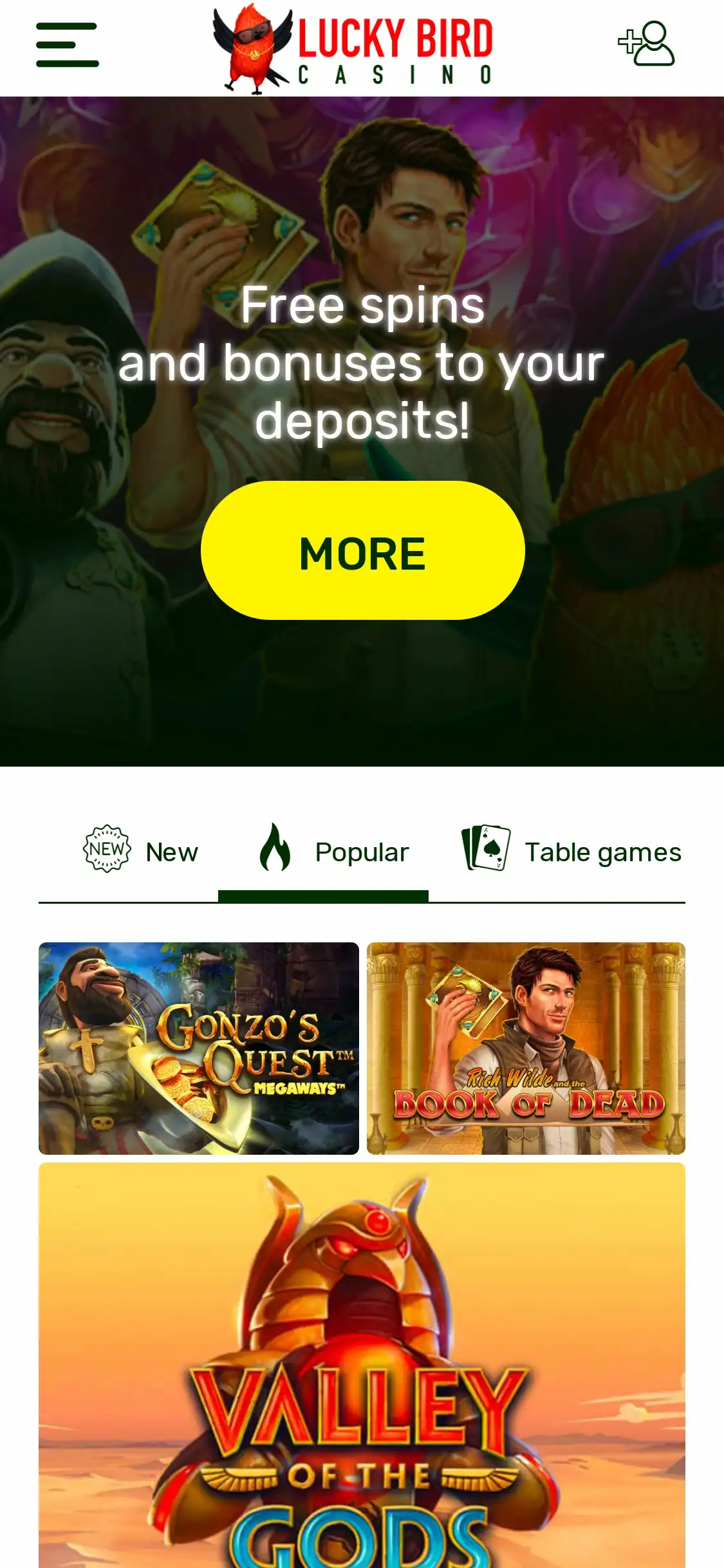 Lucky Bird Casino Mobile Review
