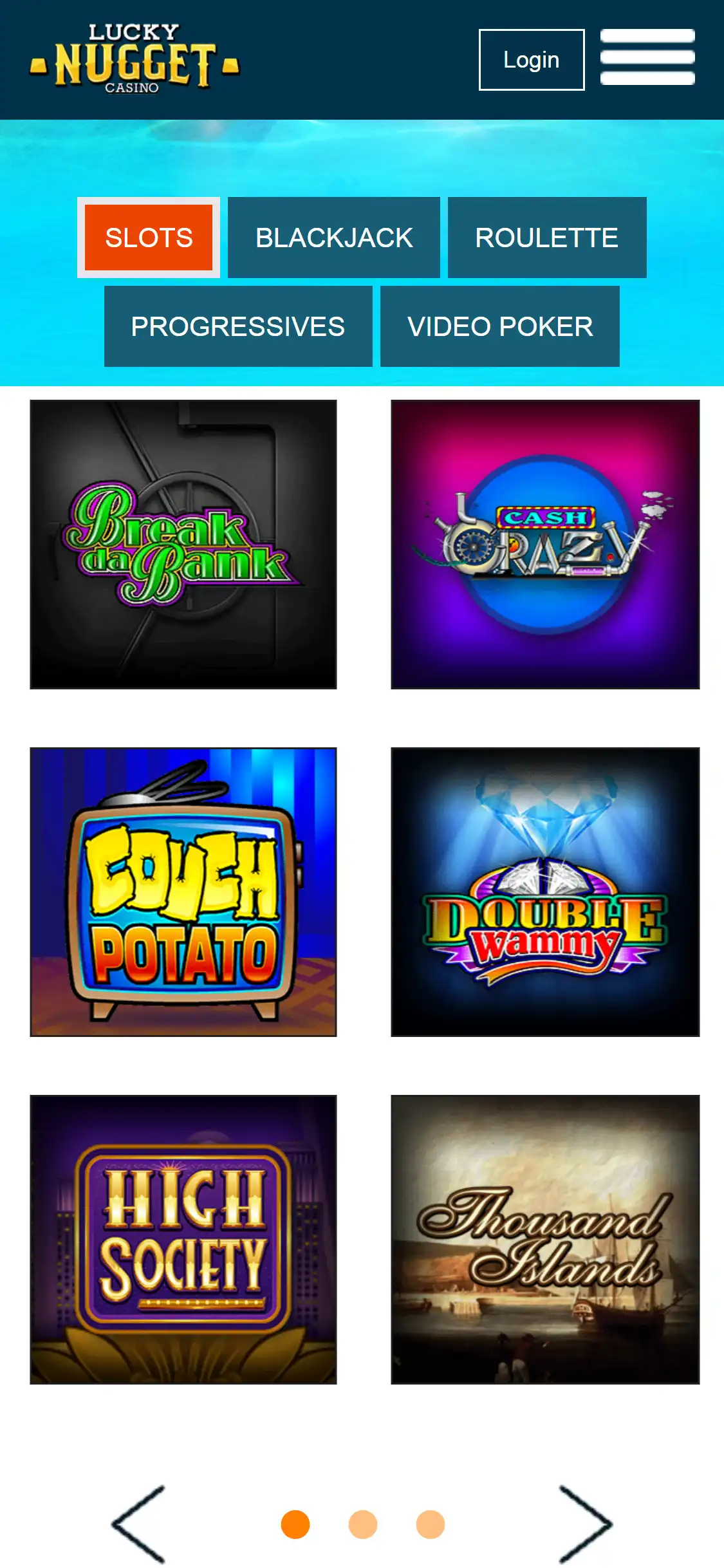 Lucky Nugget Casino Mobile Games Review