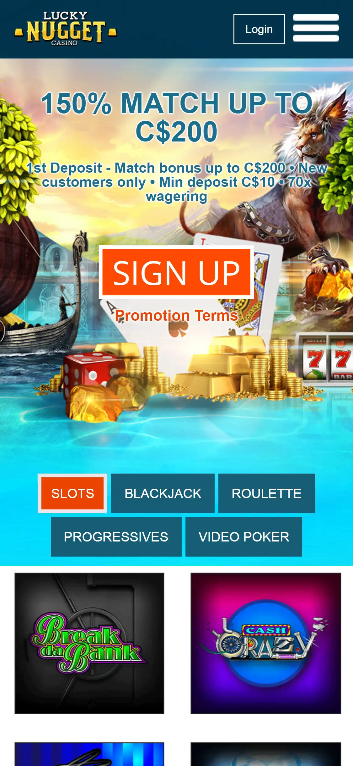 Lucky Nugget Casino Mobile Review