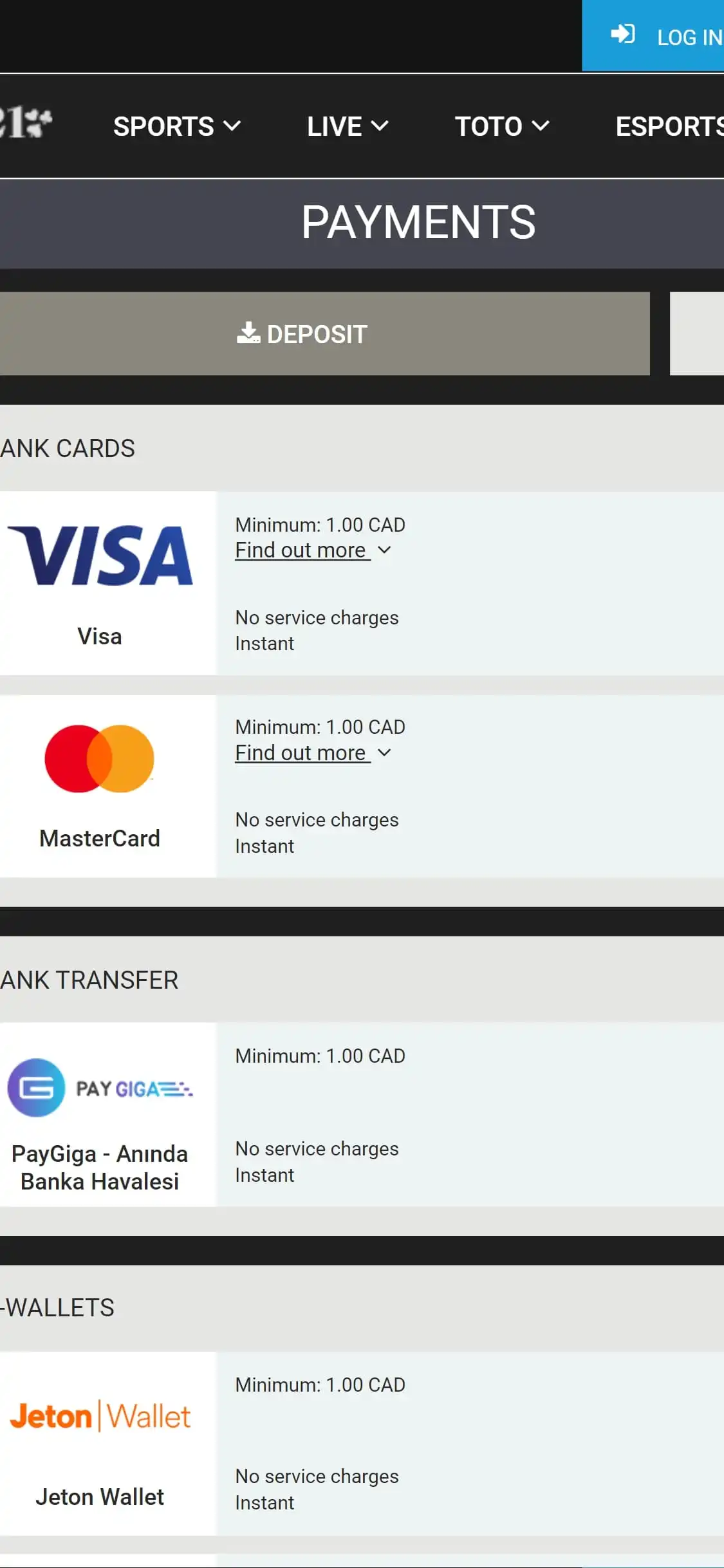 Mega Pari Casino Mobile Payment Methods Review