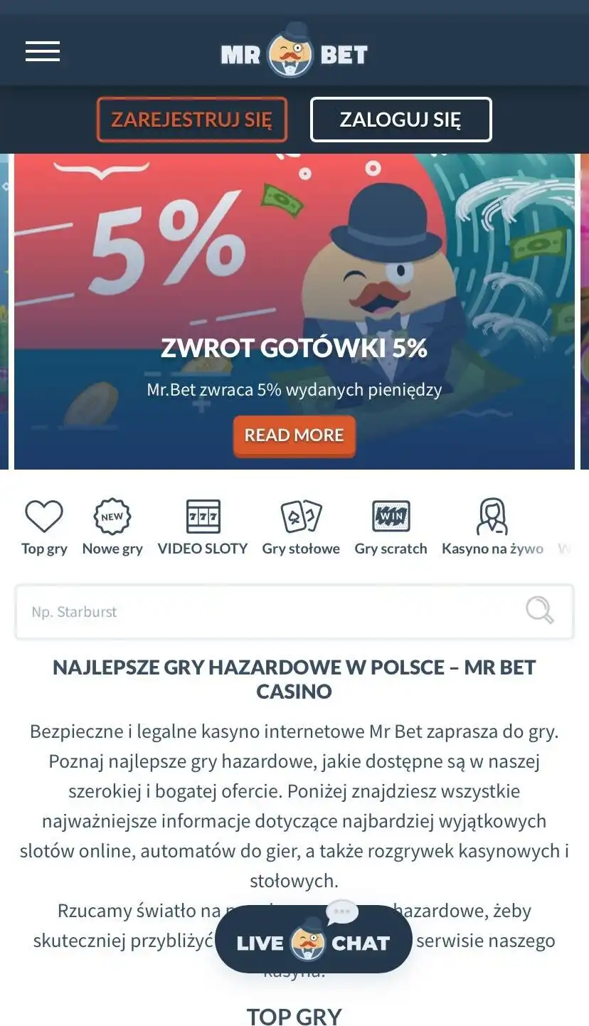Mr Bet Mobile Review