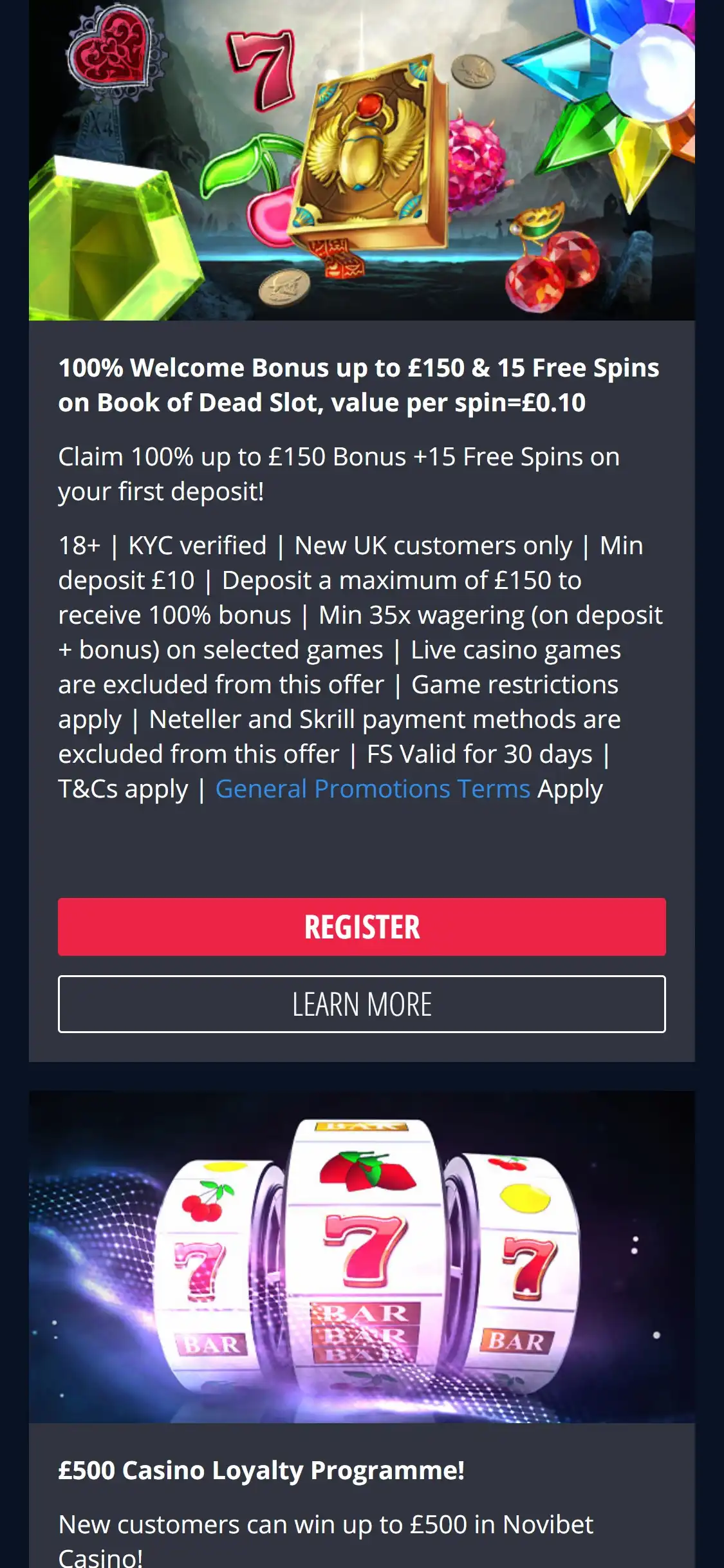 Novibet Mobile No Deposit Bonus Review