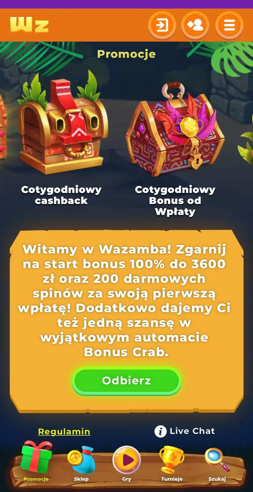 Wazamba Casino Mobile Review