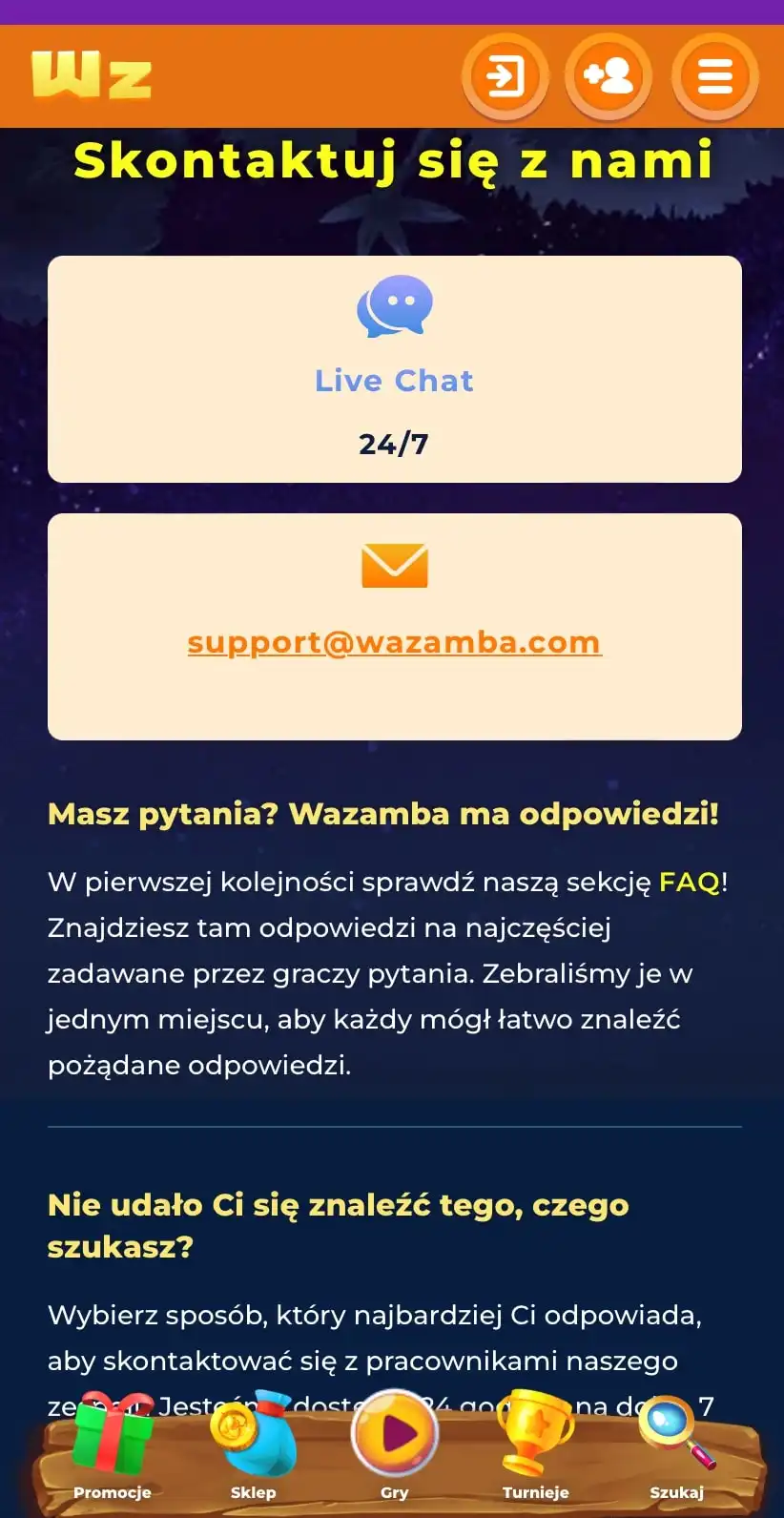 Wazamba Casino Mobile Review