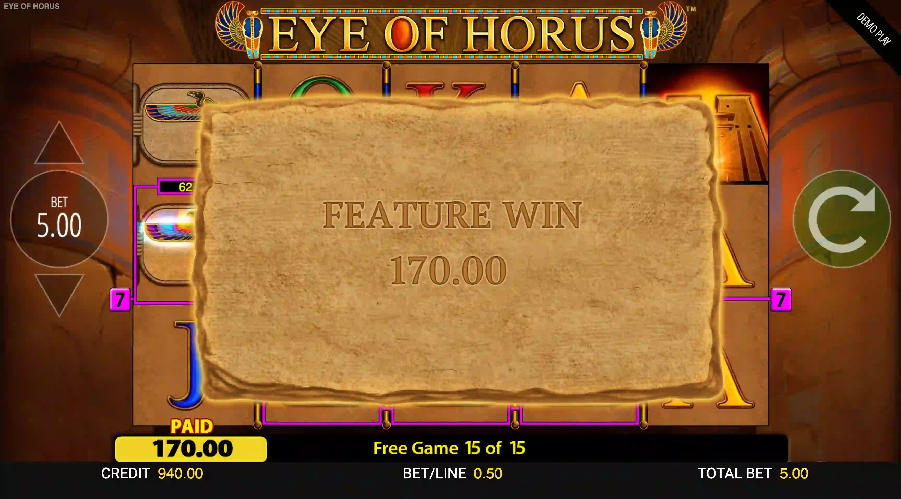 The Eye of Horus Online Slot Demo Game by Reel Time Gaming