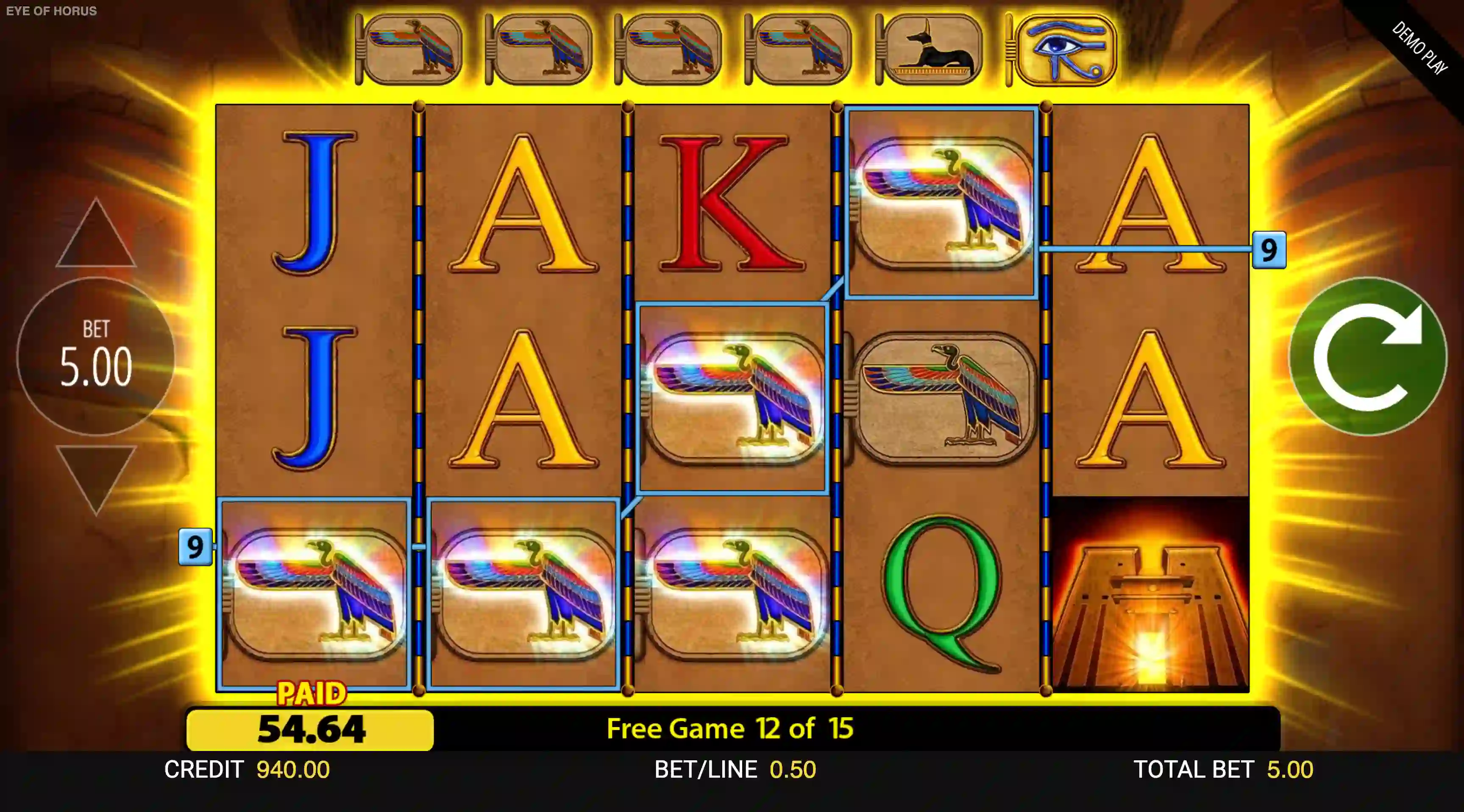 The Eye of Horus Online Slot Demo Game by Reel Time Gaming
