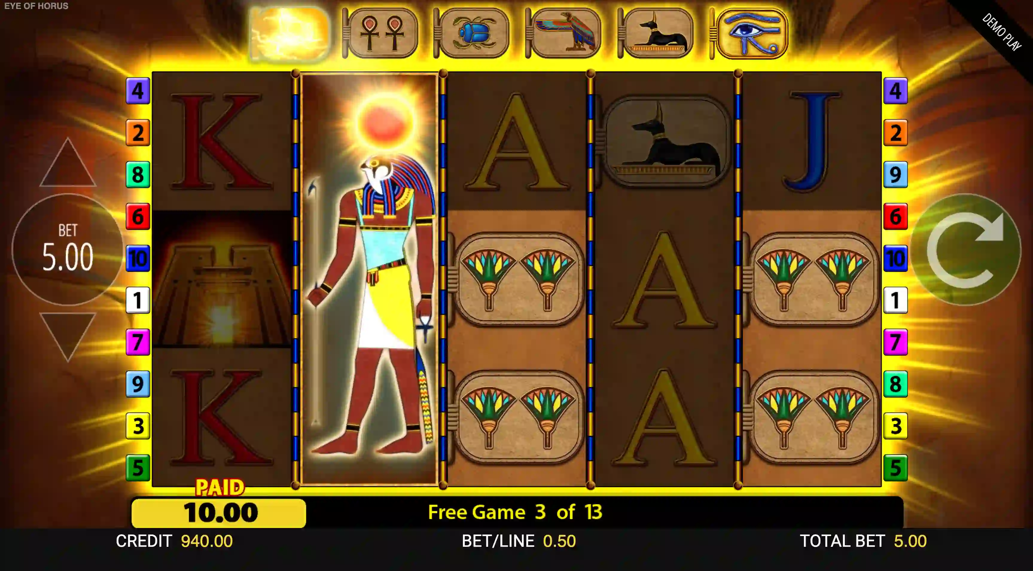 The Eye of Horus Online Slot Demo Game by Reel Time Gaming