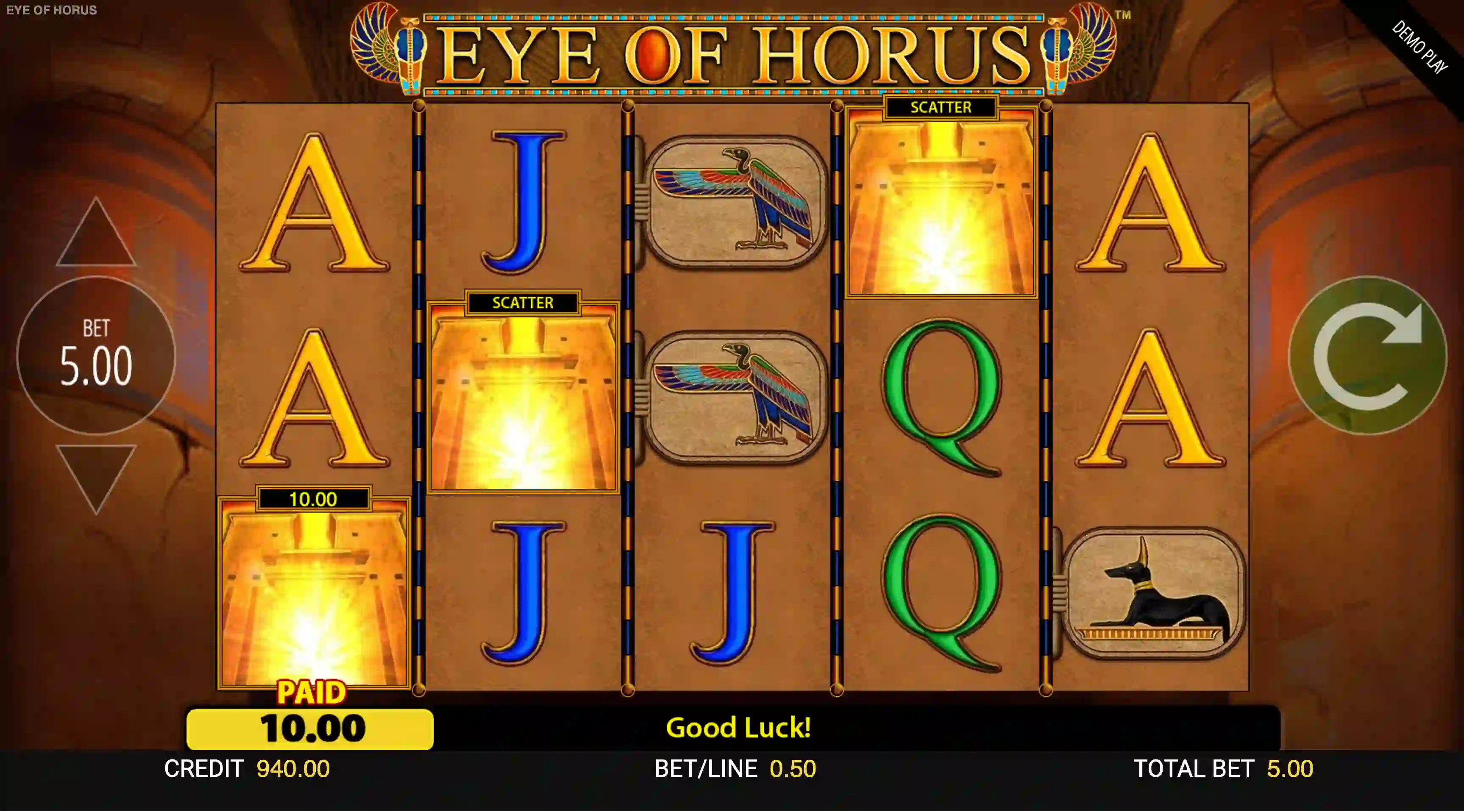 The Eye of Horus Online Slot Demo Game by Reel Time Gaming